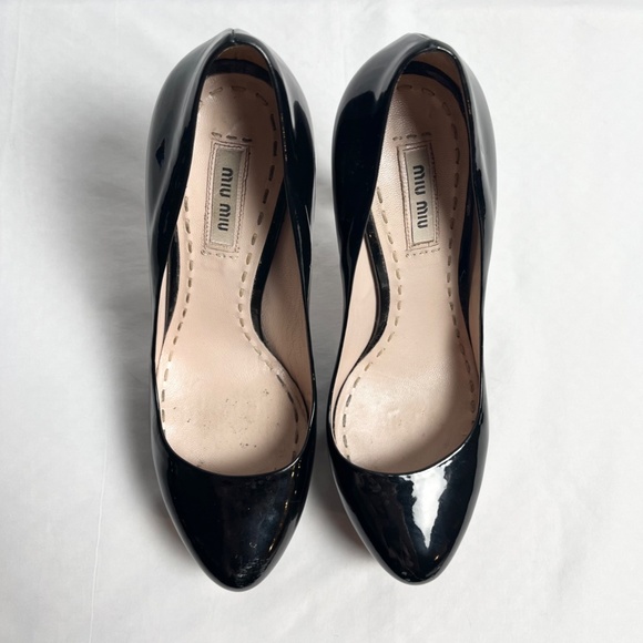 Miu Miu Black Patent Leather heels - Picture 2 of 3